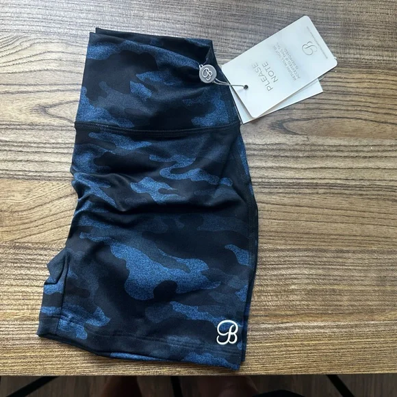 Bombshell Sportswear Blue/Black Fit Camo Shorts - Picture 4 of 7